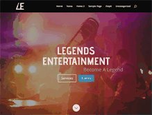 Tablet Screenshot of legendsentertainment.net